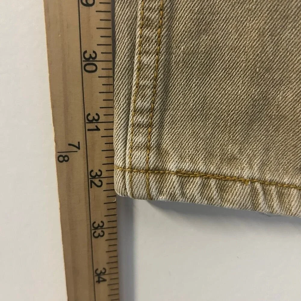 Levis 505 Regular Fit Jeans Mens 34x34‎ Brown Tan Straight Leg Denim Pants M44
